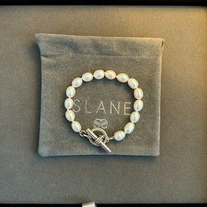 SLANE Pearl Bracelet with Sterling Toggle